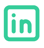 light green LinkedIn graphic image representing GradLeaders' LinkedIn integration capabilities 