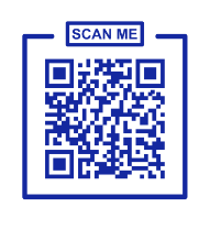 blue graphic image of a generic QR code to represent GradLeaders QR code event check in capabilities 